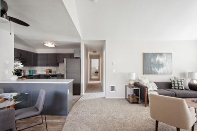 Passage Apartments Living Room and Entryway